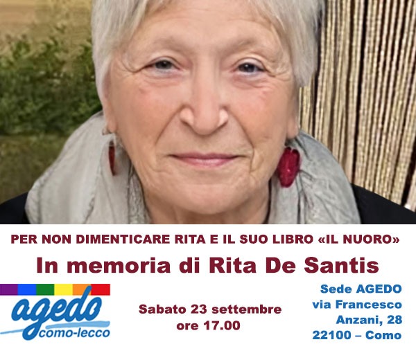 IN RICORDO DI RITA DE SANTIS
