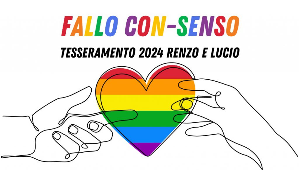 COME SOSTENERE RENZO E LUCIO TESSERA 2024