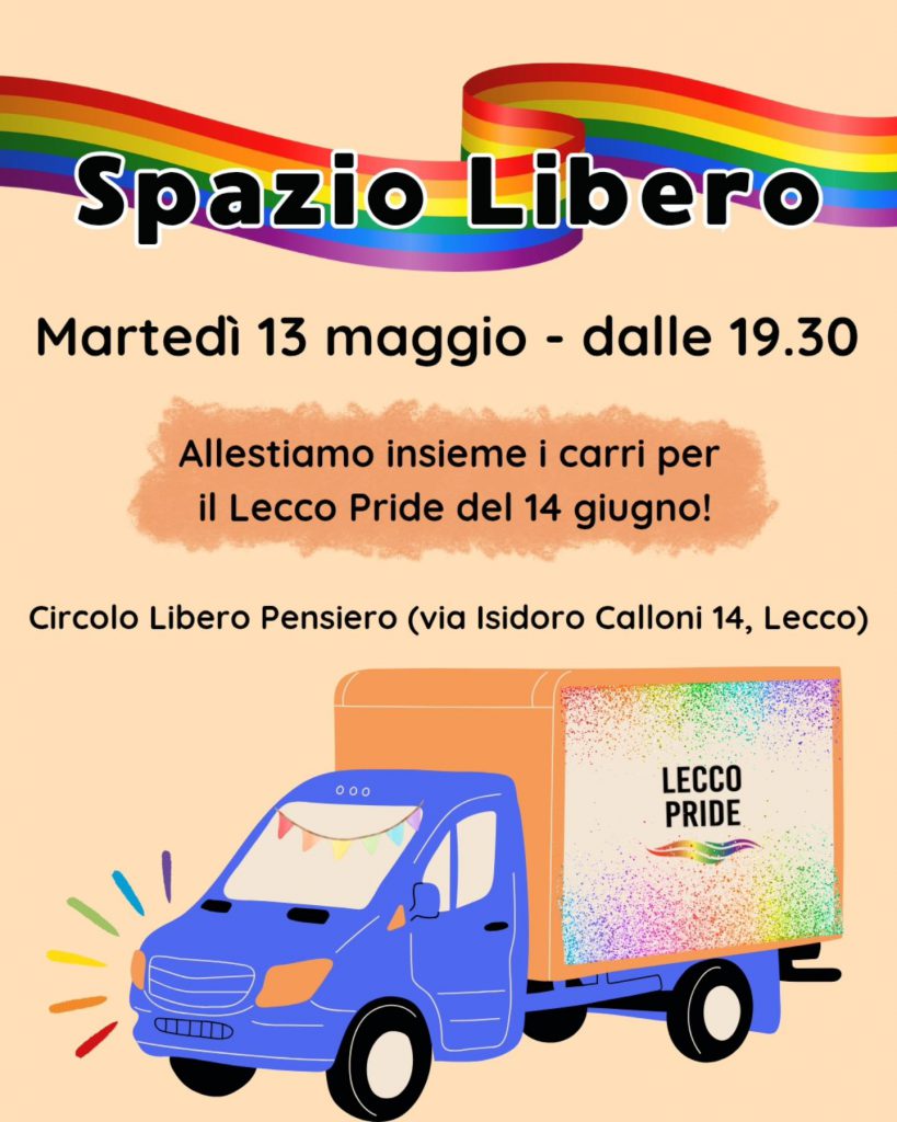 SPAZIO LIBERO PER PREPARARE CARRI PRIDE