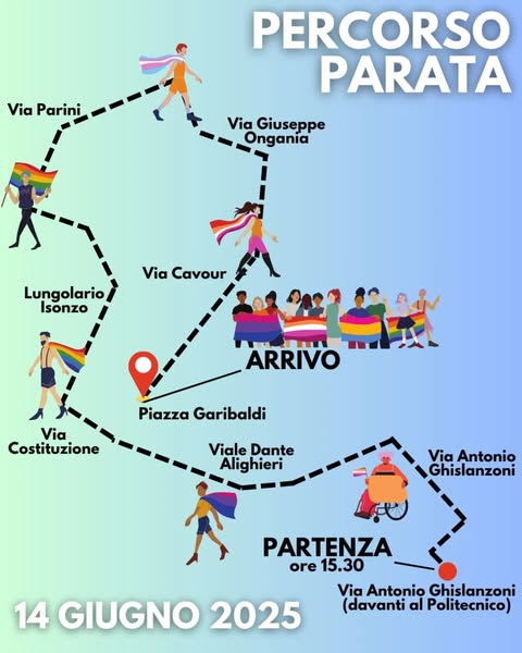 PERCORSO PARATA LECCO PRIDE