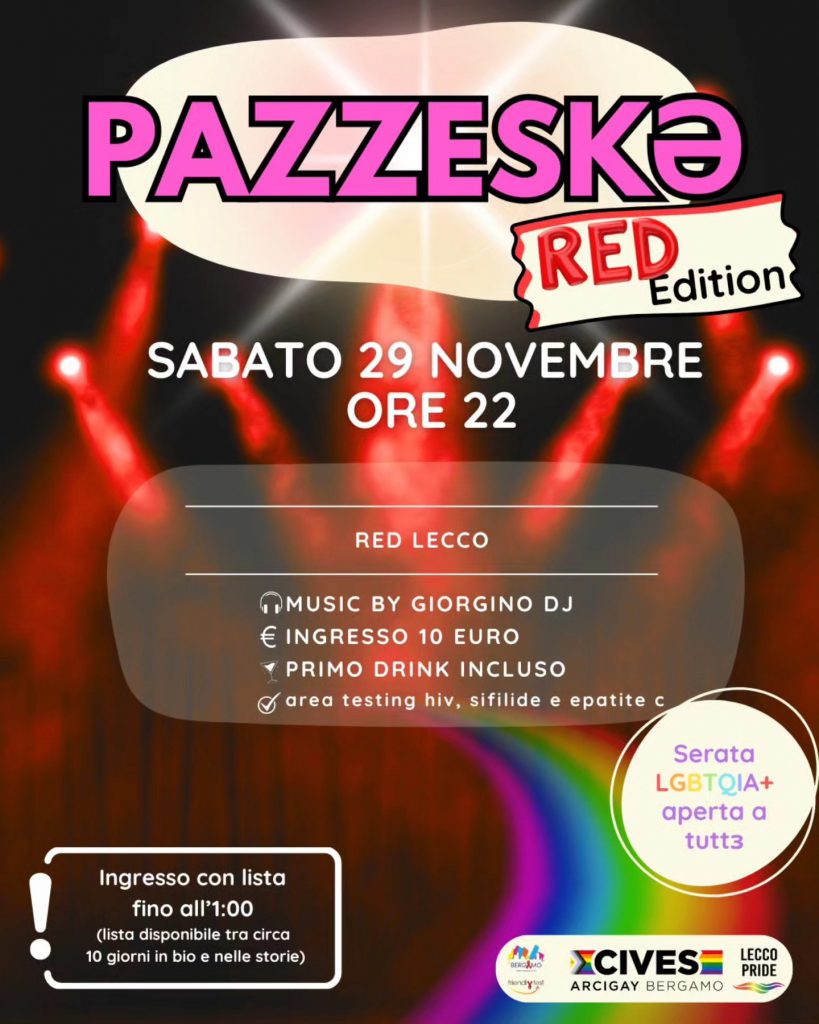 serata Pazzeska al REd di Lecco