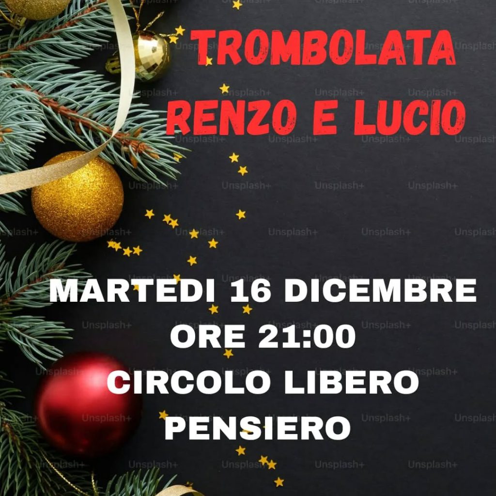 16 dicembre la Trombolata di Renzo e Lucio