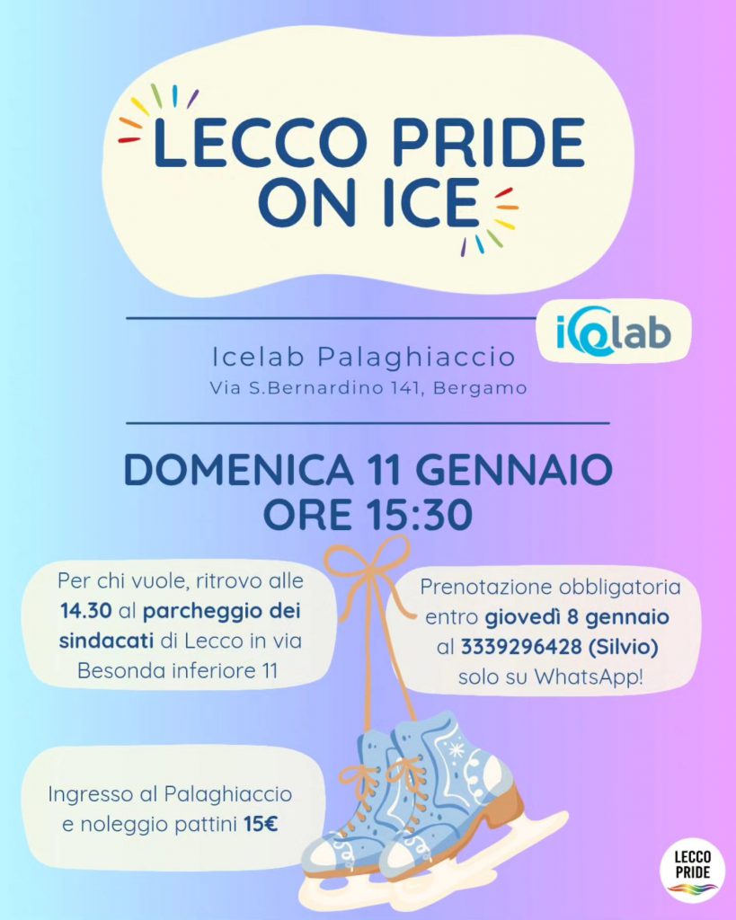 PATTINATA SUL GHIACCIO CON LECCO PRIDE