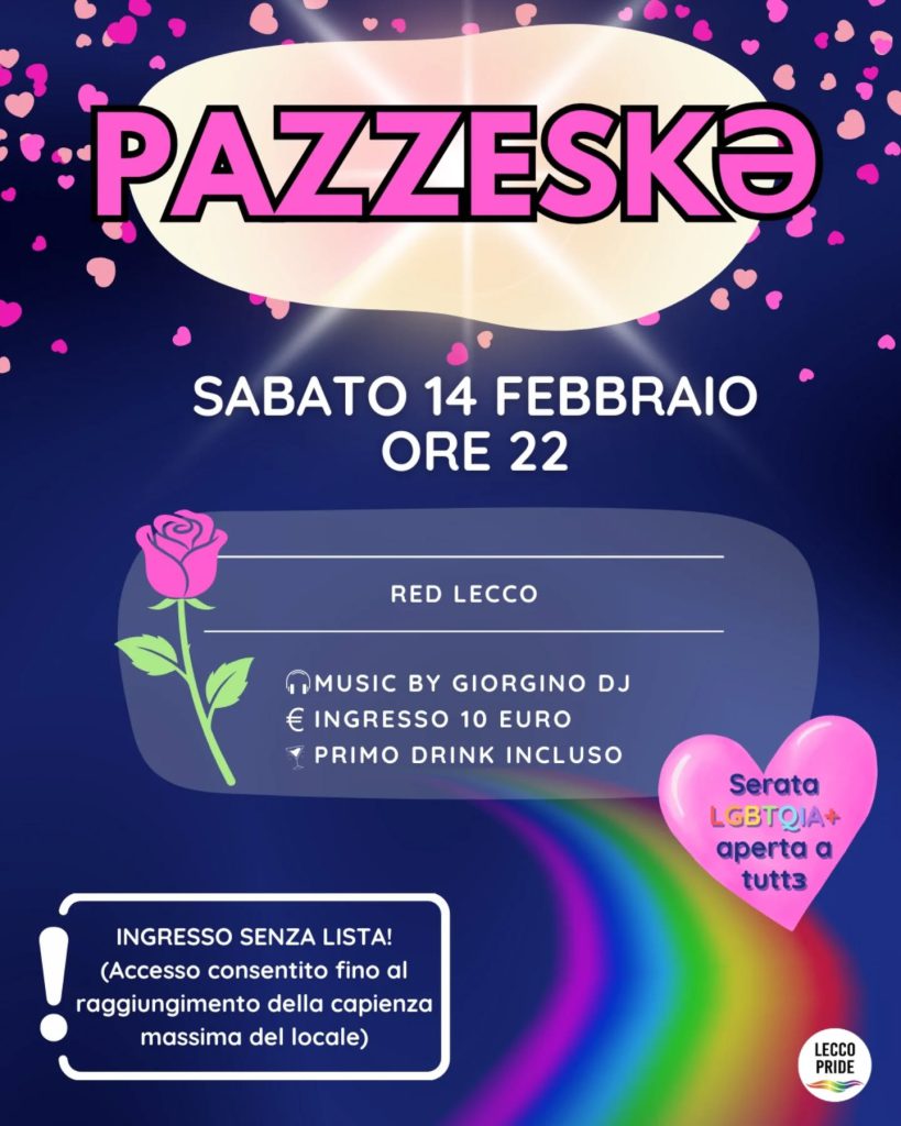serata discoteca Lecco Pride