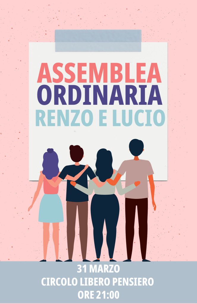 assemblea ordinaria associazione Renzo e Lucio