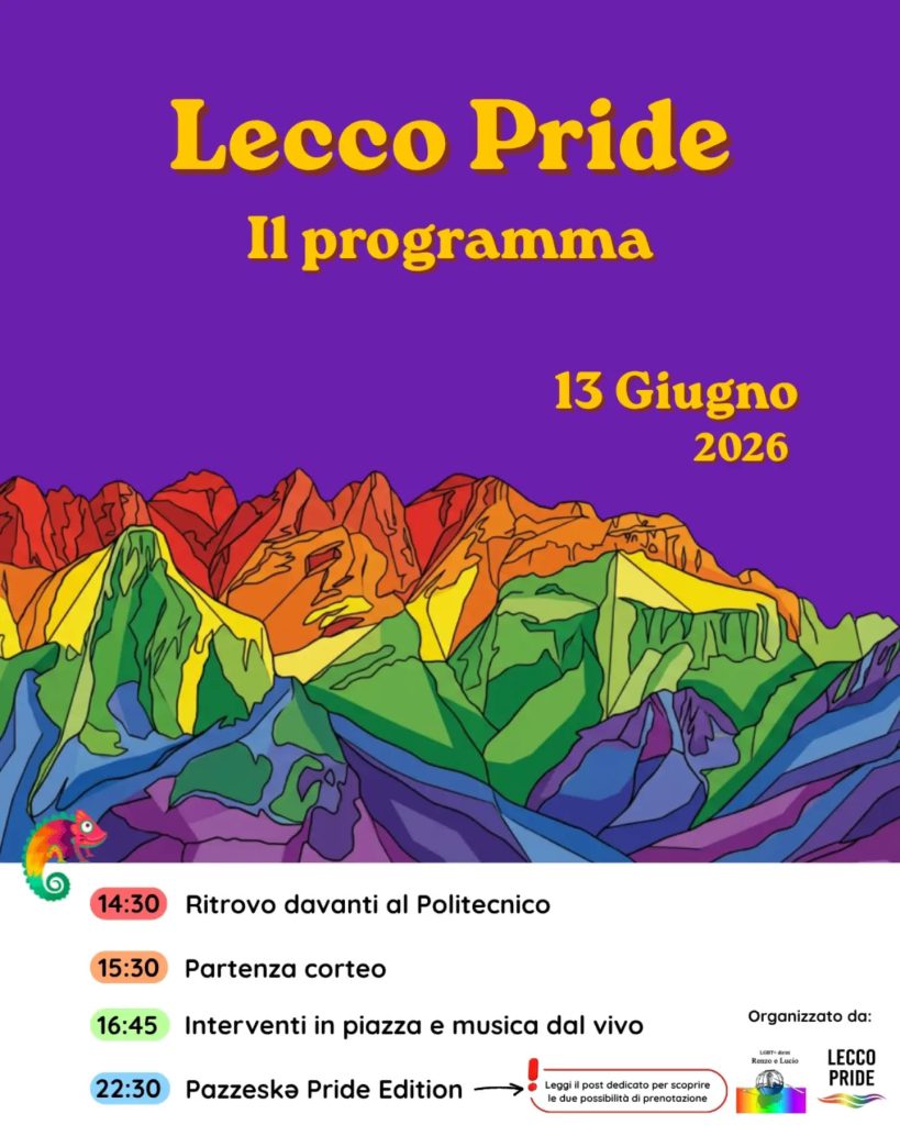 PROGRAMMA LECCO PRIDE 2026