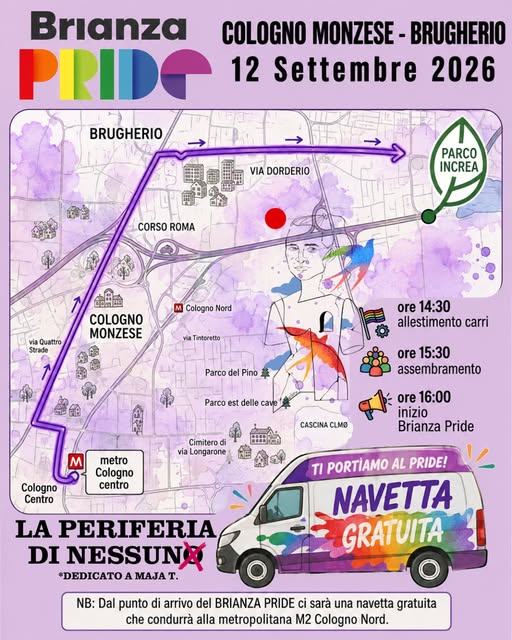 BRIANZA PRIDE 12 SETTEMBRE 2026
